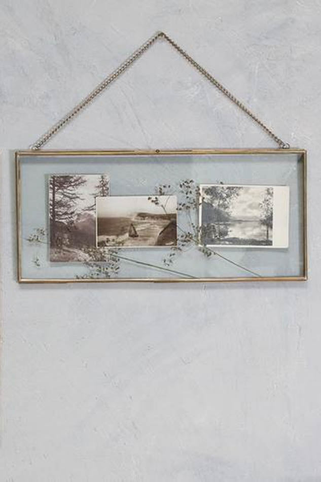 Nkuku Antique Brass Gigantic Landscape Kiko Frame (22 x 48.5 x 1cm)