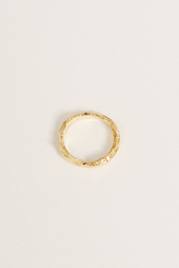 Gold Plated Molten Stacking Ring