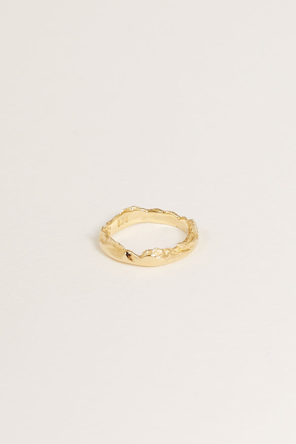 Gold Plated Molten Stacking Ring