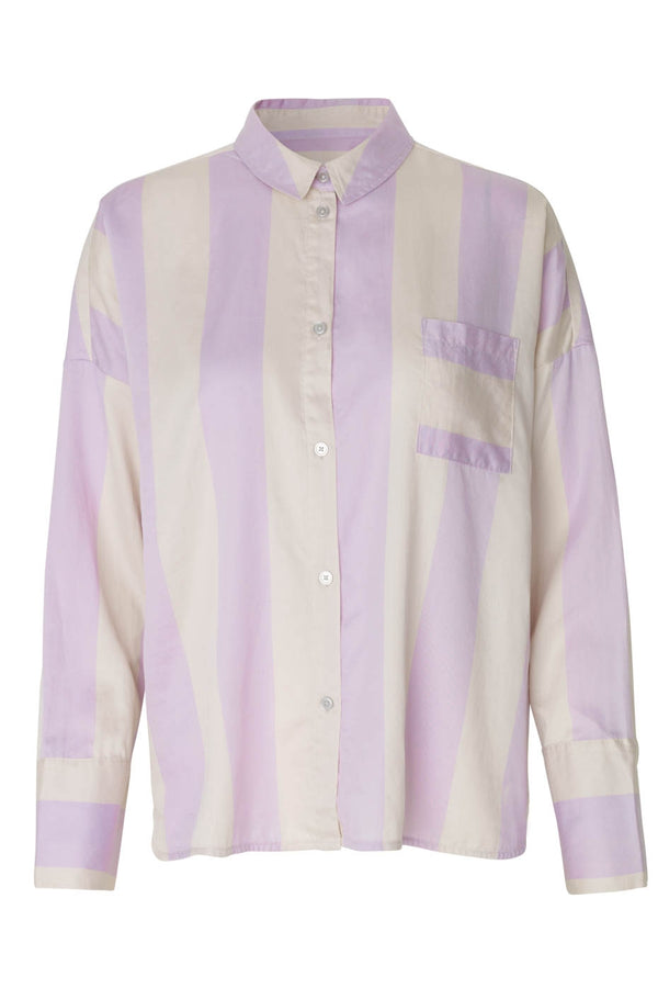 Samsoe Samsoe Lilac Chime Stripe 10791 Oana Shirt