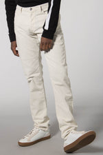 Mads Norgaard Mystic Blue Poxi White Cord Trousers