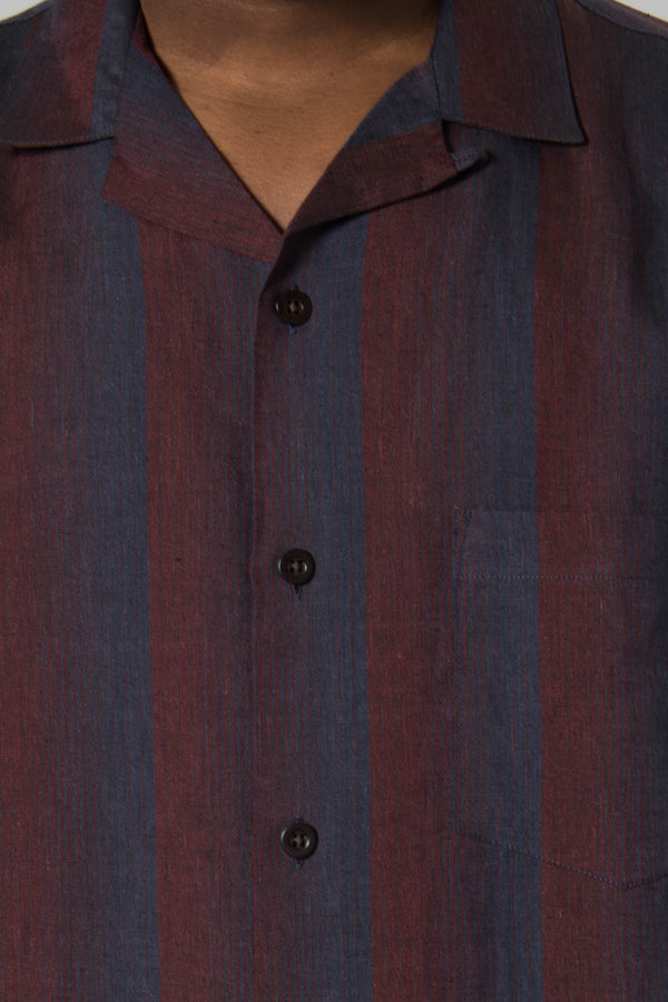 Portuguese Flannel Bordeaux Ithka Shirt