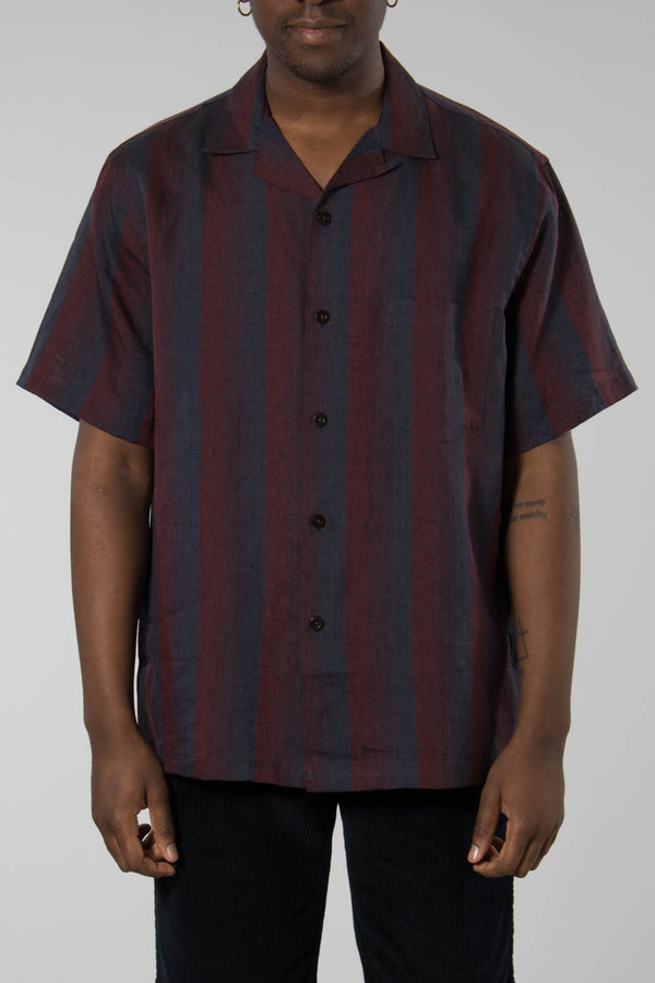 Portuguese Flannel Bordeaux Ithka Shirt