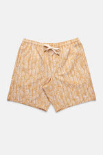 Printed Gold Zulu Beach Shorts